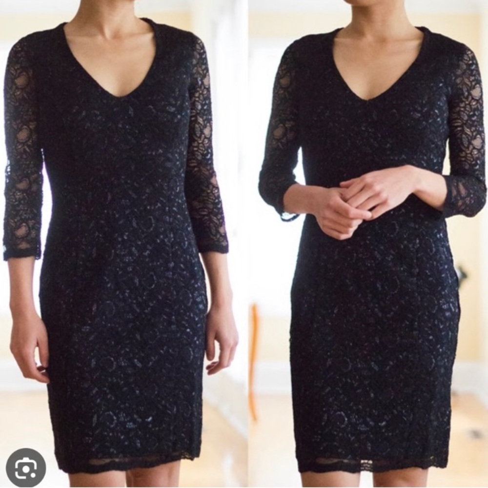 Banana Republic L'Wren Scott Collection Navy
Lace Dress Size 4